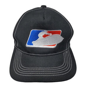 Jet Tribe Men's Snapback Hat Black Adjustable Embroidered Logo